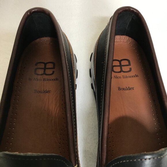 Allen Edmonds Men Size 13 D Boulder Venetian Driving Two Tone Leather Loafer - Picture 6 of 15